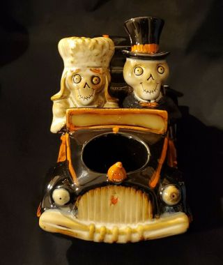 2008 Yankee Candle Boney Bunch Skeleton Car Mark Cook Votive Married Bride Groom