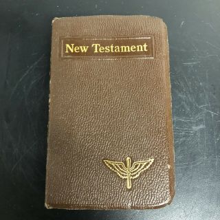 1942 Ww2 Us Army Soldier Military Testament Bible Franklin Roosevelt Pocket