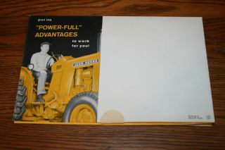 1961 John Deere Industrial 3010 Diesel Tractor Backhoes Sales Brochure