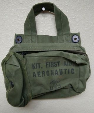 Ww2 Us Army Air Force Aeronautic First Aid Kit - Bag Only