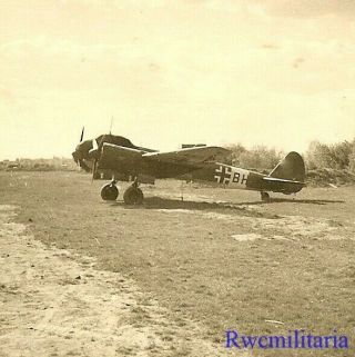 Best Luftwaffe Ju - 88 Bomber (??,  Bh) Parked In Open On Airfield