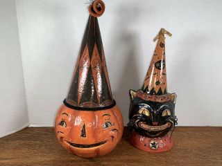 Primitives By Kathy Halloween Julius The Cat And Diamond Hat Jack