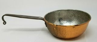 Vintage Swedish Hammered Copper Sauce Pan