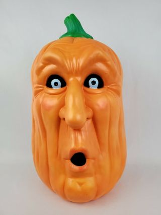 Vintage Pumpkin Jack O Lantern Halloween Anthropomorphic Ceramic Funny Face