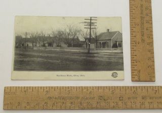 1911 Residence Block - Afton,  Okla.  - POST CARD - real photo - posted 3