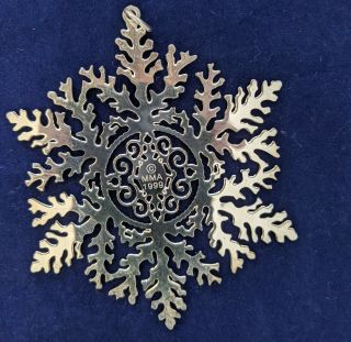 MMA Snowflake Ornament 1999 Inspired by a Louis Comfort Tiffany design 3