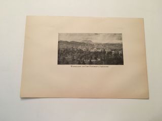 Kp64) Washington And Lee University Lexington Virginia Landscape View 1924 Print