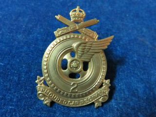 Orig Ww2 Cap Badge " 2nd Armoured Car Regiment " Scully Montreal