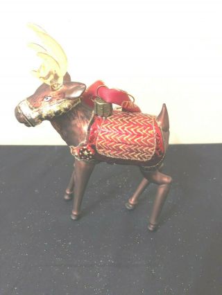 Waterford Holiday Heirlooms North Pole Reindeer Ornament Has &box