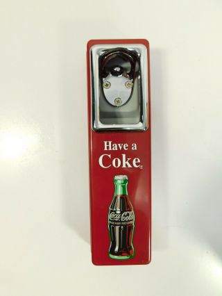 Coca - Cola Bottle Opener Cap Catcher Wall Mount 1997 “have A Coke” 10” X 3” X 2”