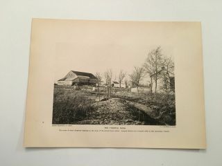 Kp47) The Trostle Farm Battle Of Gettysburg Pennsylvania Civil War 1900 Print