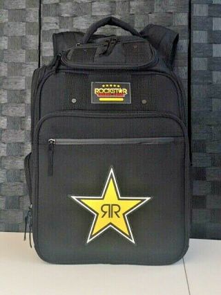 Rockstar Energy Drink Laptop Backpack " Party Like A Rockstar " Black Nwot