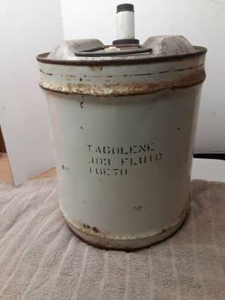 VINTAGE SKELLY OIL COMPANY USA SKELLY OILS 5 GALLON METAL CAN COLLECTIBLE EMPTY 3