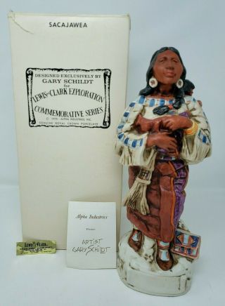 Lewis & Clark Royal Crown Whiskey Decanter By Gary Schildt Sacajawea 6236