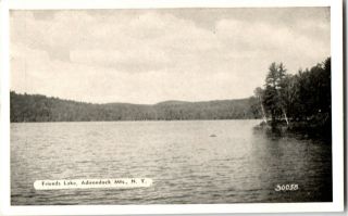 S21 2253 Vintage Rppc Postcard Friends Lake Adirondacks Ny C 1920