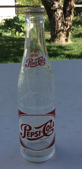 1950’s Vintage Pepsi - Cola 10 Oz Bottle Canada Montreal Quebec G1