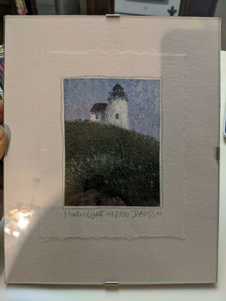 Limited Edition Print Of " Harbor Light " By Russell D 
