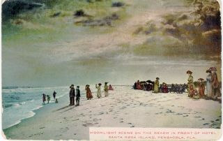 Pensacola Moonlight Beach At Hotel Santa Rosa Island 1910 Fl