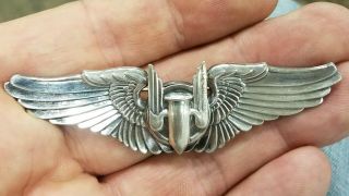 Vintage Ww Ii Sterling Us Military Air Corp Bombadier Medal