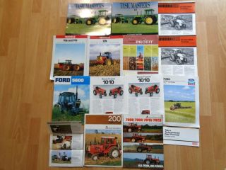 Group 15 Vintage Tractor Brochures Case Deere Massey Allis Versatile Good