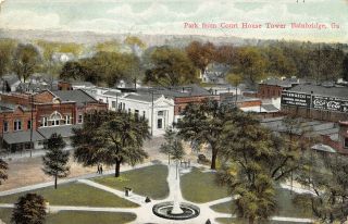 Bainbridge Georgia Us Usa Postcard Park Area Downtown 1909