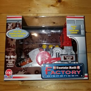 Vintage Tootsie Roll Factory Candy Dispenser 1999 Cap Toys - -