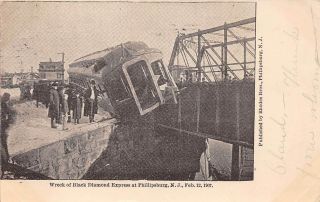 Phillipsburg,  Nj,  1907 Black Diamond Express Train Wreck,  People,  Bridge