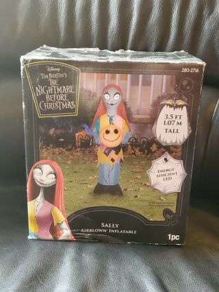 Nightmare Before Christmas Sally 3.  5 Ft Led Airblown Inflatable Halloween Gemmy