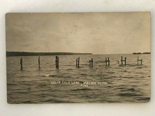 C 1910 Malmo Minnesota Mille Lacs Lake Real Photo Postcard Rppc Antique