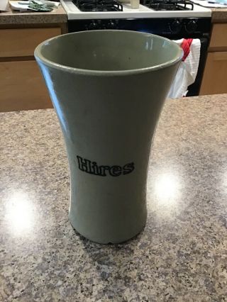 Vintage Hires Root Beer Mug Stoneware Mug 7 Inches Tall