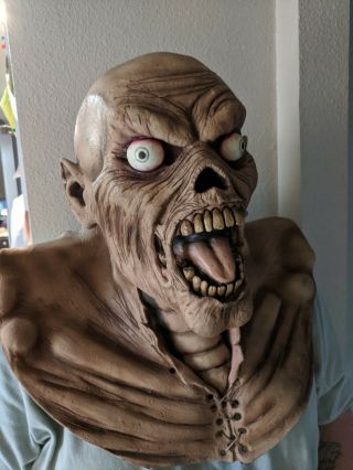 Zombie Crypt Keeper Scary Silicone/latex Mask