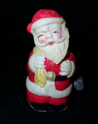Santa Wind - Up Nodder Occupied Japan Celluloid Christmas Decoration Toy