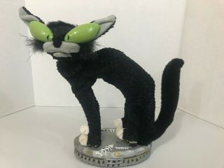 Fraidy Black Alley Cat By Gemmy Halloween Sings Somebody 