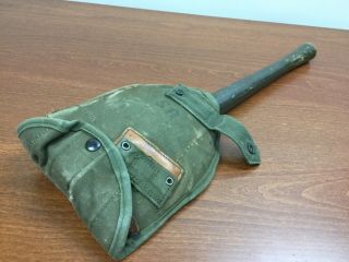 U.  S.  Military Ww2 Wwii Trench Shovel 1945 W/cover Intrenching Tool