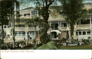 Royal Hawaiian Hotel Honolulu Hawaii Private Mailing Card Pmc Island Curio