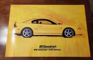 Bf Goodrich Sign Yellow Ford Svt Cobra R Mustang Poster