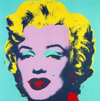 Andy Warhol Book Print " Marilyn Monroe " Iconic Movie Star Sex Symbol 1950 