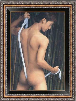 Hand Painted Oil Painting Art Portrait Male Nude On Canvas 24 " X36 "