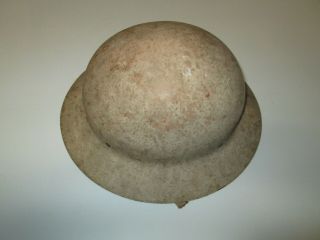 Vintage Metal Hard Hat Construction Helmet Marked U.  S.  Gov 