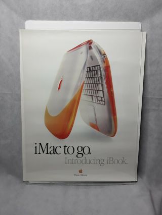 Vintage Apple Computer Inc.  " Imac To Go " Promotional Poster 1999