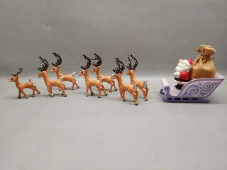 Rudolph Misfit toys Santa Sleigh set playing mantis reindeer team 2