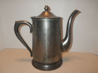 Vintage Waldorf Astoria Tea Pot Coffee Pot Brand Ware.  Stainless Steel
