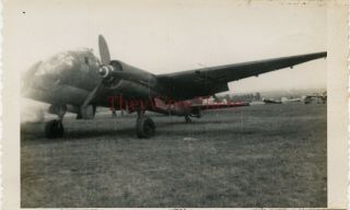 Wwii Photo - Us Gi View Of Captured German Junkers Ju 188 Bomber Plane