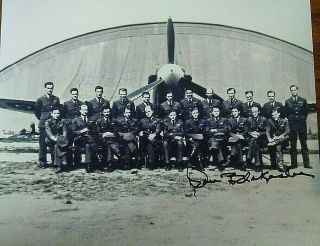 Wwii Raf 133 Eagle Squadron - Fourth Fighter Group Ace Blakeslee Signed B&w 8x10