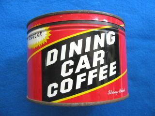 Vintage Dining Car Coffee Tin/can