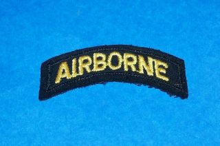 Black Back Wool Ww2 Brit Made 101st Airborne Division Tab