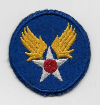WW2 US made US Army Air Forces patch - HARDER TO FIND BLACKBACK - US Army 2