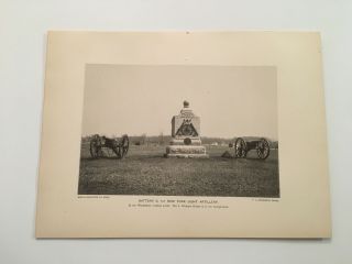 Kp45) 1st York Light Artillery Battery D Monument Gettysburg 1900 Print