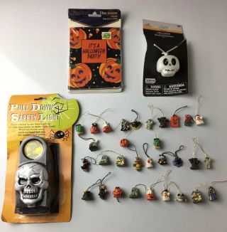 Halloween Mini Ornaments/decorations/mini - Tree Set Of 31 Ghost Witch Mummy/extra