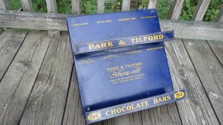 Vintage Park & Tilford Chocolate Candy Bar Store Counter Display Tin